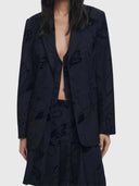 25WWEW19 Blazer - Black & Floral Print