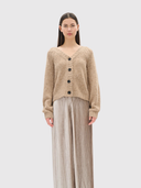 Troa Cardigan - Sandy Grey Melange