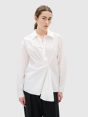Dallas Pleated Shirt - Pure White