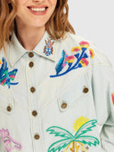 Adelyn Oversized Shirt - Light Blue