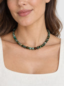 African Jasper Necklace - Turquoise