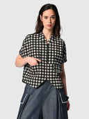 Align Bomber Jacket - Black Gingham