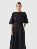 Aimee Top - Black Cotton Tencel
