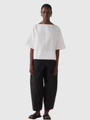 Aimee Top - White Poplin