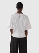 Aimee Top - White Poplin