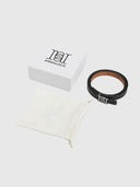 Double Sided Monogram 1.5cm Belt – Black/Tan/Silver