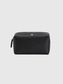 Pebble Leather Travel Pouch – Black