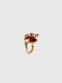 Arcen Ring – Gold with Red Agate