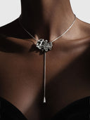 Arcen Adjustable Necklace – White Gold