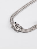 Entwine Knot Necklace – White Gold