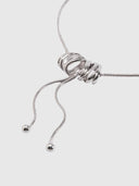 Halo Tassel Necklace – Silver