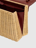 Marie 22 Haute Rattan – Brown Leather & Gold Hardware