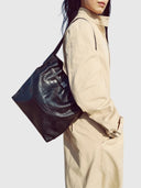 Morgan Shoulder Bag 35 – Chocolate Croc Embossed Leather