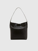 Morgan Shoulder Bag 35 – Chocolate Croc Embossed Leather