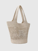 Palma Raffia Tote – Sand Ivory