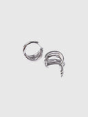 Vein Earring – White Gold