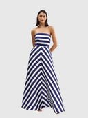 Audrey Gown - Royal Stripe