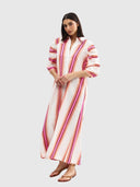 Blythe Dress - Poppy Papaya Stripe
