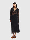 Cleo Skirt - Nero Lace