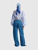 Harlow Jean - Denim Peony
