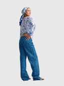 Harlow Jean - Denim Peony