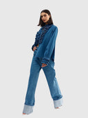 Luna Blouse - Denim