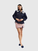 Lyana Blouse - Indigo Denim Lace