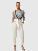 Calantha Cotton Silk Shirt - Iridescent Stripe