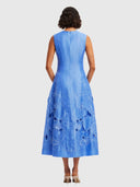 Cleo Applique Sleeveless Maxi Dress - Azure