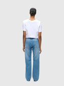 Darlina Core Straight Jeans - Washed Light Blue Denim