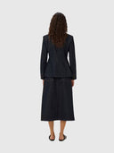 Deirdra Denim Blazer - Dark Blue Denim