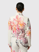Delray Reversible Printed Linen Jacket - Nautilus Bloom / Iridescent Stripe