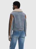 25WWEW39 Combined Shearling Jacket - Marron