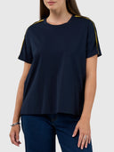 Duality Tee - Navy/Citron