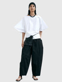 Eleanor Pant - Black Cotton Tencel