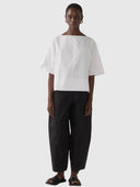 Eleanor Pant - Black Cotton Tencel