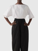 Eleanor Pant - Black Cotton Tencel