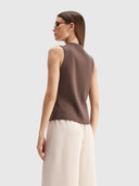 Lana Knit Vest – Chocolate