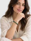 Faceted Kiwi Jasper Bracelet – Green