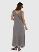 Hexi Maxi Dress - Black/Cream