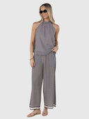Hexi Pant - Black/Cream