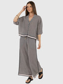 Hexi Shirt - Black/Cream