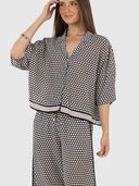 Hexi Shirt - Black/Cream