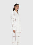 Alma Shirt - Embroidered Crochet