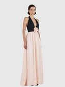 Calla Maxi Dress - Black Pink
