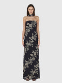 Odessa Midi Dress - Moonlit Vine