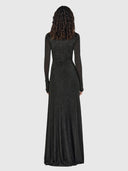 Phoebe Maxi Dress - Charcoal Lurex
