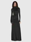 Phoebe Maxi Dress - Charcoal Lurex
