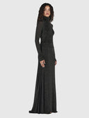 Phoebe Maxi Dress - Charcoal Lurex