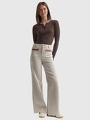Harper Jean Leather Pocket - Sand